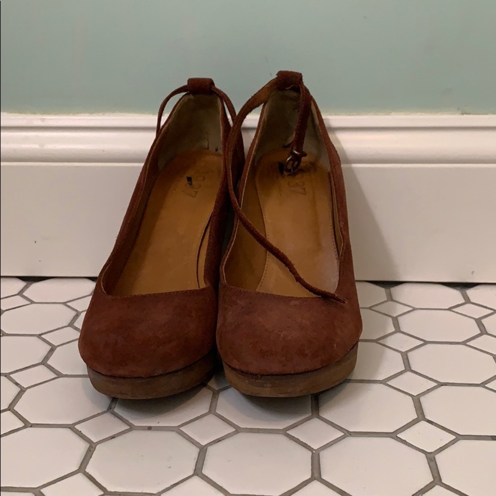 Madewell suede heels